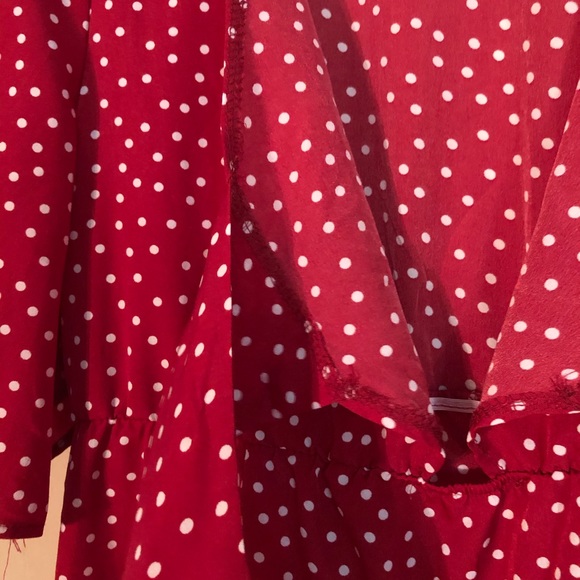 Wrap Polka Dot Dress - Picture 5 of 5